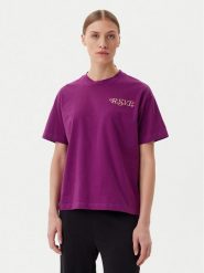 Fila T-Shirt Leffinge FAW1029 Fioletowy Loose Fit. Fioletowe t-shirty Fila, l, bez wzorów, z bawełny, bez kołnierzyka, bez ramiączek. Za 89.99 zł.