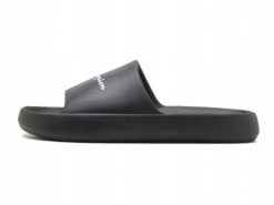 Klapki na co dzień Sportowe Champion Soft Slipper Na Basen. Czarne klapki Champion, bez wzorów, z gumy, sportowe, bez obcasa, bez zapięcia. Za 109.00 zł.