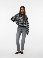 Vero Moda Sweter w kolorze czarnym rozmiar: M. Czarne swetry Vero Moda, m, bez wzorów, z wełny, bez ramiączek. Za 118.56 zł.