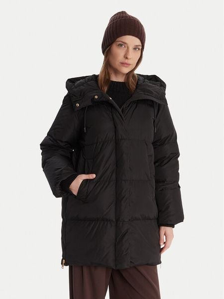 Weekend Max Mara Kurtka puchowa Newbembo 2525496072 Czarny Relaxed Fit. Czarne kurtki Weekend Max Mara, bez wzorów, z puchu, bez kaptura. Za 2,739.00 zł.