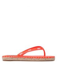 DKNY Espadryle Tabatha K1240129 Pomarańczowy. Brązowe espadryle DKNY, bez wzorów, ze skóry, bez obcasa. Za 439.99 zł.