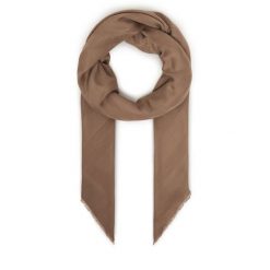 Szal Elisabetta Franchi. Brązowe szaliki i kominy Elisabetta Franchi, bez wzorów. Za 559.99 zł.