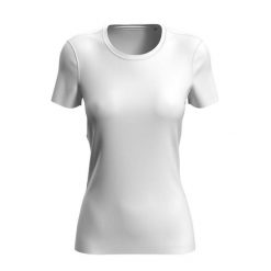 Sportowa Koszulka Damska. Białe t-shirty sportowe Stedman, xl, bez wzorów, bez ramiączek, trekkingowe. Za 48.99 zł.