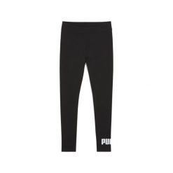 Legginsy damskie z logo No. 1 ESS PUMA Black. Czarne legginsy Puma, bez wzorów, z dżerseju, eleganckie. Za 89.00 zł.