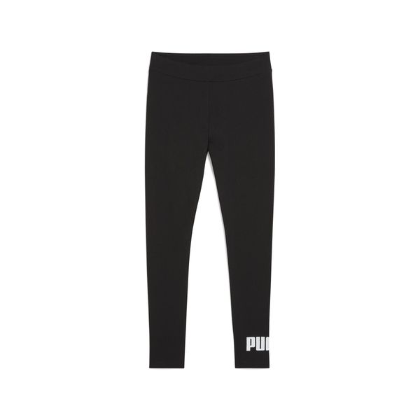 Legginsy damskie z logo No. 1 ESS PUMA. Czarne legginsy Puma, bez wzorów, z dżerseju, eleganckie. Za 89.00 zł.