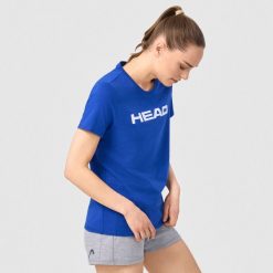 Koszulka damska Head Club Original. Niebieskie t-shirty sportowe Head, m, bez wzorów, z bawełny, bez ramiączek, tenisowe. Za 117.00 zł.