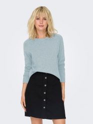 ONLY Sweter w kolorze błękitnym rozmiar: L. Niebieskie swetry ONLY, l, bez wzorów, bez ramiączek. Za 129.85 zł.