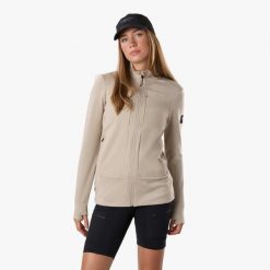 Bluza polarowa Wędrówki damska Swedemount Trondheim Wind Mid Layer Full Zip. Brązowe bluzy bez kaptura SWEDEMOUNT, bez wzorów, z polaru, narciarskie. Za 249.99 zł.