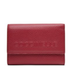Duży Portfel Damski Coccinelle. Czerwone portfele Coccinelle, bez wzorów. Za 539.99 zł.