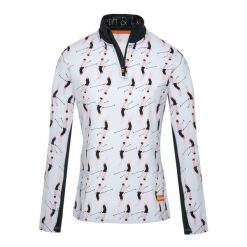 Bluza narciarska Damska Gareth & Lucas The One Hundred and Nineteen. Czerwone bluzy bez kaptura GARETH & LUCAS, na zimę, bez wzorów, z elastanu, bez kaptura, narciarskie. Za 229.99 zł.