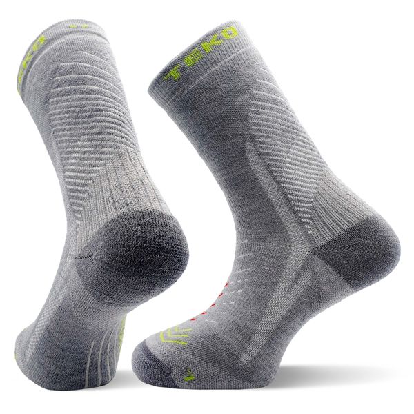 TEKO Light Half Cushion Birch - M. Szare skarpetki sportowe TEKO, bez wzorów, trekkingowe. Za 70.00 zł.