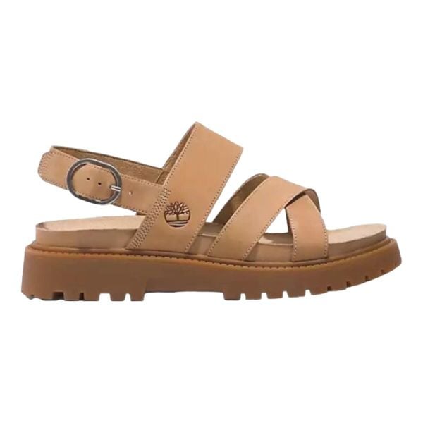 Sandały TIMBERLAND CLAIREMONT WAY CROSS S Brązowy. Brązowe sandały Timberland, bez wzorów, ze skóry, bez obcasa, bez zapięcia. Za 404.99 zł.