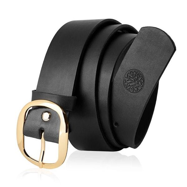 Skórzany pasek damski BETLEWSKI Czarny 75. Czarne paski Betlewski, bez wzorów, ze skóry. Za 109.00 zł.