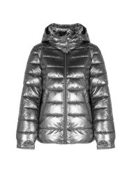 Guess Kurtka Bomberka | W2BL26 WEWC0 | Kobieta | Srebrny. Szare kurtki Guess, m, z aplikacjami, z materiału, eleganckie, z kapturem. W wyprzedaży za 549.00 zł.