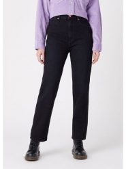 Wrangler Dżinsy "Wild West Prudence" - Regular fit - w kolorze czarnym rozmiar: W38/L34. Czarne jeansy Wrangler, l, z aplikacjami, klasyczne, z podwyższonym stanem. Za 163.26 zł.
