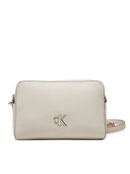 Calvin Klein Jeans Torebka Minimal Monogram Camera Bag 20 LV04K3162G Écru. Listonoszki Calvin Klein Jeans, bez wzorów, z jeansu, bez dodatków. Za 239.99 zł.
