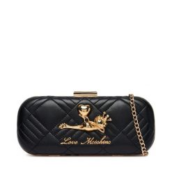 Torebka LOVE MOSCHINO. Czarne kopertówki Love Moschino, bez wzorów, wizytowe, bez dodatków. Za 839.99 zł.