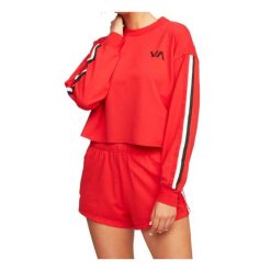 Bluza sportowa damska RVCA Ringside. Czerwone bluzy bez kaptura RVCA, l, bez wzorów, z bawełny, bez kaptura. Za 183.00 zł.
