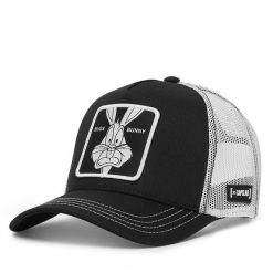 Czapka z daszkiem Capslab. Czarne czapki z daszkiem CapsLab, bez wzorów. Za 149.99 zł.