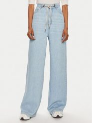 Munthe Jeansy Obey 242140524206 Niebieski Wide Leg. Niebieskie jeansy Munthe, bez wzorów, z jeansu. Za 639.99 zł.