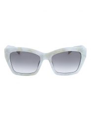 Furla Damskie okulary przeciwsłoneczne w kolorze błękitnym rozmiar: 55. Niebieskie okulary przeciwsłoneczne Furla, bez wzorów, z tworzywa sztucznego, szklane. Za 229.95 zł.
