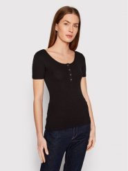 Pieces Bluzka Kitte 17101439 Czarny Slim Fit. Czarne bluzki Pieces, xxs, bez wzorów, z bawełny, bez kołnierzyka, bez ramiączek. Za 29.99 zł.