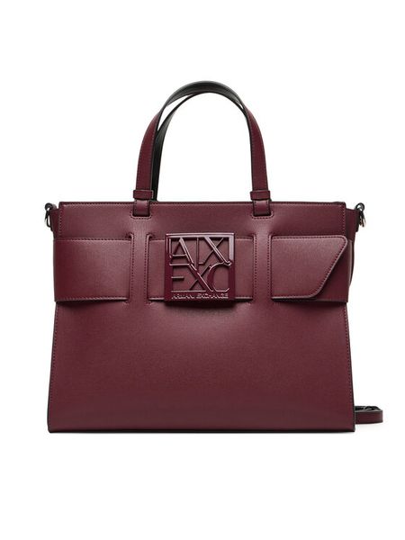 Armani Exchange Torebka 942689 0A874 UA343 Bordowy. Czerwone torebki klasyczne Armani Exchange, bez wzorów, ze skóry, bez dodatków. Za 759.99 zł.