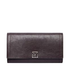 Portfel Calvin Klein. Brązowe portfele Calvin Klein, bez wzorów. Za 329.99 zł.