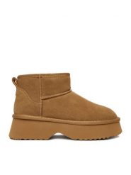 Badura Śniegowce EO-ANIKA-TS6302-01 Brązowy. Brązowe śniegowce Badura, bez wzorów, ze skóry, bez zapięcia. Za 279.99 zł.