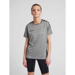 Hummel KOSZULKA DAMSKA T-shirt hmlAUTHENTIC POLY JERSEY WOMAN. Szare t-shirty sportowe Hummel, l, bez wzorów, z jersey, bez ramiączek, do biegania. Za 85.00 zł.