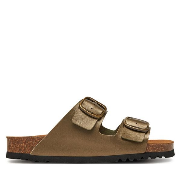 Klapki Scholl. Brązowe klapki Scholl, bez wzorów, bez obcasa, bez zapięcia. Za 199.99 zł.