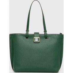 Kate Spade torebka skórzana kolor zielony. Zielone shopper bag Kate Spade, bez wzorów, na ramię, bez dodatków. W wyprzedaży za 1,329.90 zł.