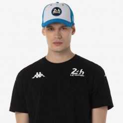 Czapka z daszkiem Kappa Indra 24H Le Mans. Białe czapki z daszkiem Kappa, bez wzorów, z bawełny, eleganckie. Za 183.00 zł.