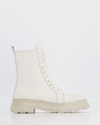 BEŻOWE BOTKI DAMSKIE 15062 215 BEIGE. Brązowe botki Venezia, bez wzorów, ze skóry, bez obcasa, bez zapięcia. Za 249.00 zł.