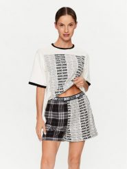 DKNY Piżama YI2522669 Kolorowy Regular Fit. Piżamy DKNY, xs, bez wzorów, z bawełny, bez kołnierzyka, bez ramiączek. Za 529.99 zł.