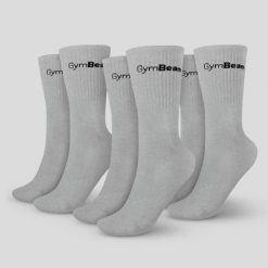 Skarpety unisex fitness 3/4 szare 3Pack. Szare skarpetki GYMBEAM, bez wzorów, z bawełny. Za 34.90 zł.
