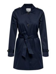 ONLY Trencz w kolorze granatowym rozmiar: M. Niebieskie płaszcze ONLY, m, bez wzorów, z tkaniny, bez kaptura. Za 137.42 zł.