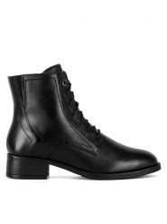 Lasocki Trzewiki GRD-VICENZA-02 Czarny. Czarne botki Lasocki, bez wzorów, ze skóry, bez obcasa, na płaskiej podeszwie, bez zapięcia. Za 169.99 zł.