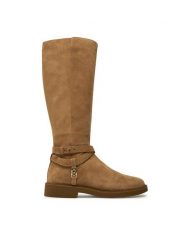 MICHAEL Michael Kors Kozaki Abigail Boot 40F4ABMB5S Beżowy. Brązowe kozaki MICHAEL Michael Kors, bez wzorów, ze skóry, bez obcasa, na płaskiej podeszwie, bez zapięcia. Za 1,579.00 zł.
