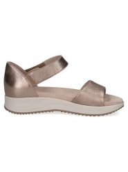 Caprice Skórzane sandały "Blue" w kolorze złotym rozmiar: 40. Niebieskie sandały Caprice, bez wzorów, ze skóry, klasyczne, z otwartym noskiem, bez obcasa, bez zapięcia. Za 141.85 zł.