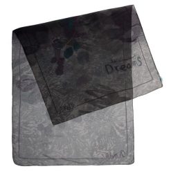 Szary Elegancki Damski Szal Anekke REAL. Szare szaliki i kominy Anekke, z aplikacjami, eleganckie. Za 119.00 zł.