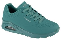 Buty sportowe Sneakersy damskie, Uno-Stand on Air. Czerwone buty treningowe Skechers, bez wzorów, z materiału, przed kostkę, bez zapięcia, trekkingowe. Za 299.99 zł.