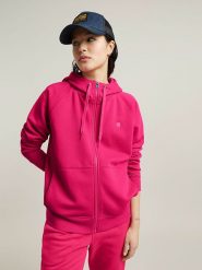 G-Star Bluza w kolorze różowym rozmiar: XS. Różowe bluzy z kapturem G-Star, xs, bez wzorów, z bawełny, bez kaptura. Za 194.45 zł.