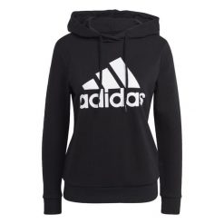 Damska bluza z kapturem adidas Essentials Relaxed Logo. Białe bluzy z kapturem adidas, xs, bez wzorów, z kapturem, na fitness i siłownię. Za 234.25 zł.