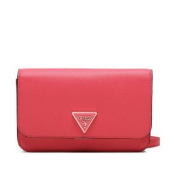 Torebka Guess. Czerwone listonoszki Guess, z aplikacjami, bez dodatków. Za 229.99 zł.