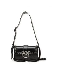 PINKO Torebka Love One Mini Slouchy Fl PE 25 PLTT 104340 A28D Czarny. Czarne kopertówki Pinko, bez wzorów, wizytowe, bez dodatków. Za 1,849.00 zł.