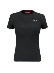 Koszulka turystyczna damska Salewa Pedroc PTC Delta W z krótkim rękawem. Czarne t-shirty sportowe Salewa, m, bez wzorów, z lyocellu, bez ramiączek, trekkingowe. Za 295.30 zł.
