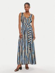 Pinko Sukienka letnia Once 103602 A1UM Czarny Regular Fit. Czarne sukienki Pinko, bez wzorów, z wiskozy, bez kołnierzyka, bez ramiączek. Za 509.99 zł.