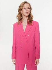 Red Valentino Marynarka 2R3CEC402EU Różowy Regular Fit. Czerwone marynarki i żakiety Red Valentino, bez wzorów, z wiskozy, bez ramiączek. Za 1,789.00 zł.