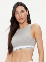 Calvin Klein Underwear Biustonosz top 000QF7626E Szary. Szare biustonosze Calvin Klein Underwear, xl, bez wzorów, z bawełny, bez kołnierzyka, bez ramiączek. Za 99.99 zł.